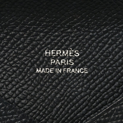 Hermes Epsom Calvi Card Case Black 6 of 7