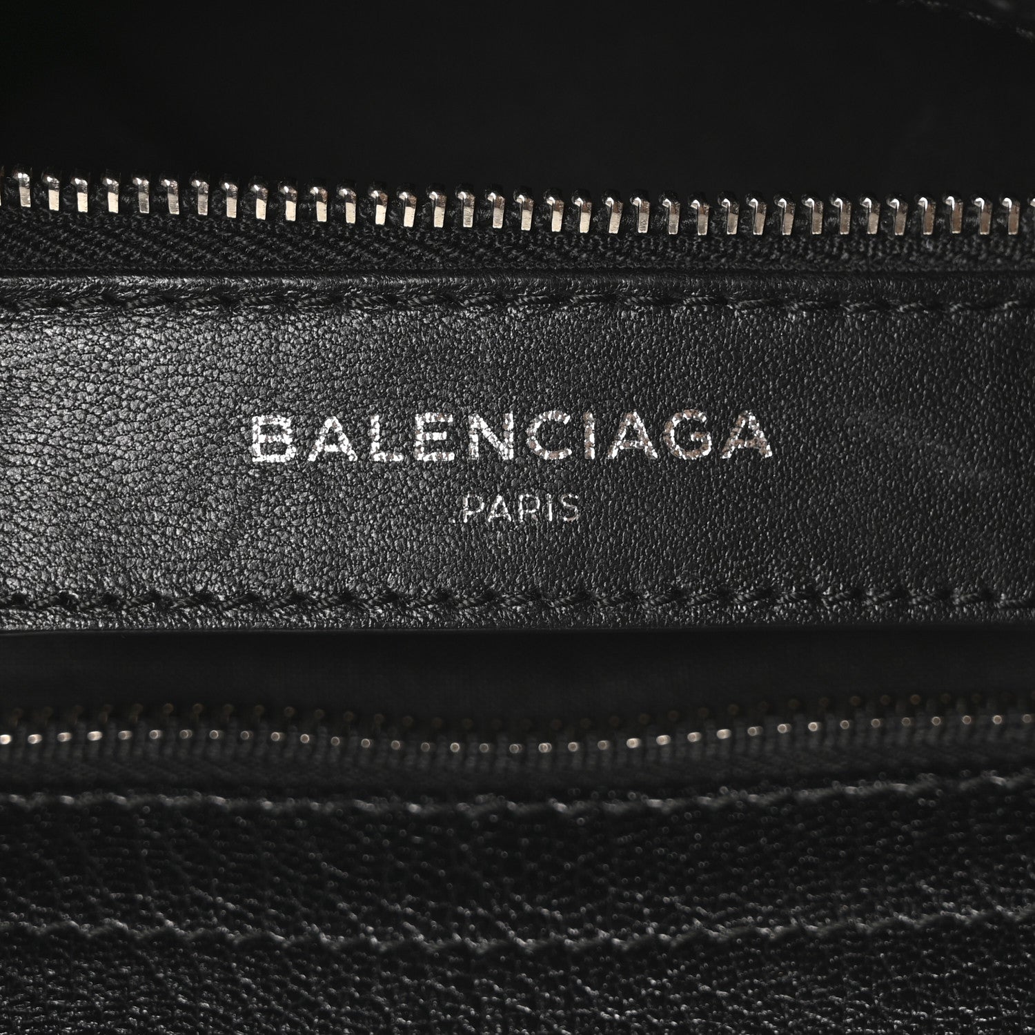 Balenciaga Chevre Silver Metallic Edge Hardware Velo Black 7 of 11