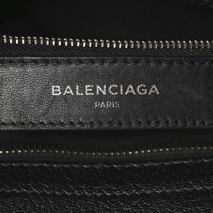 Balenciaga Chevre Silver Metallic Edge Hardware Velo Black 7 of 11