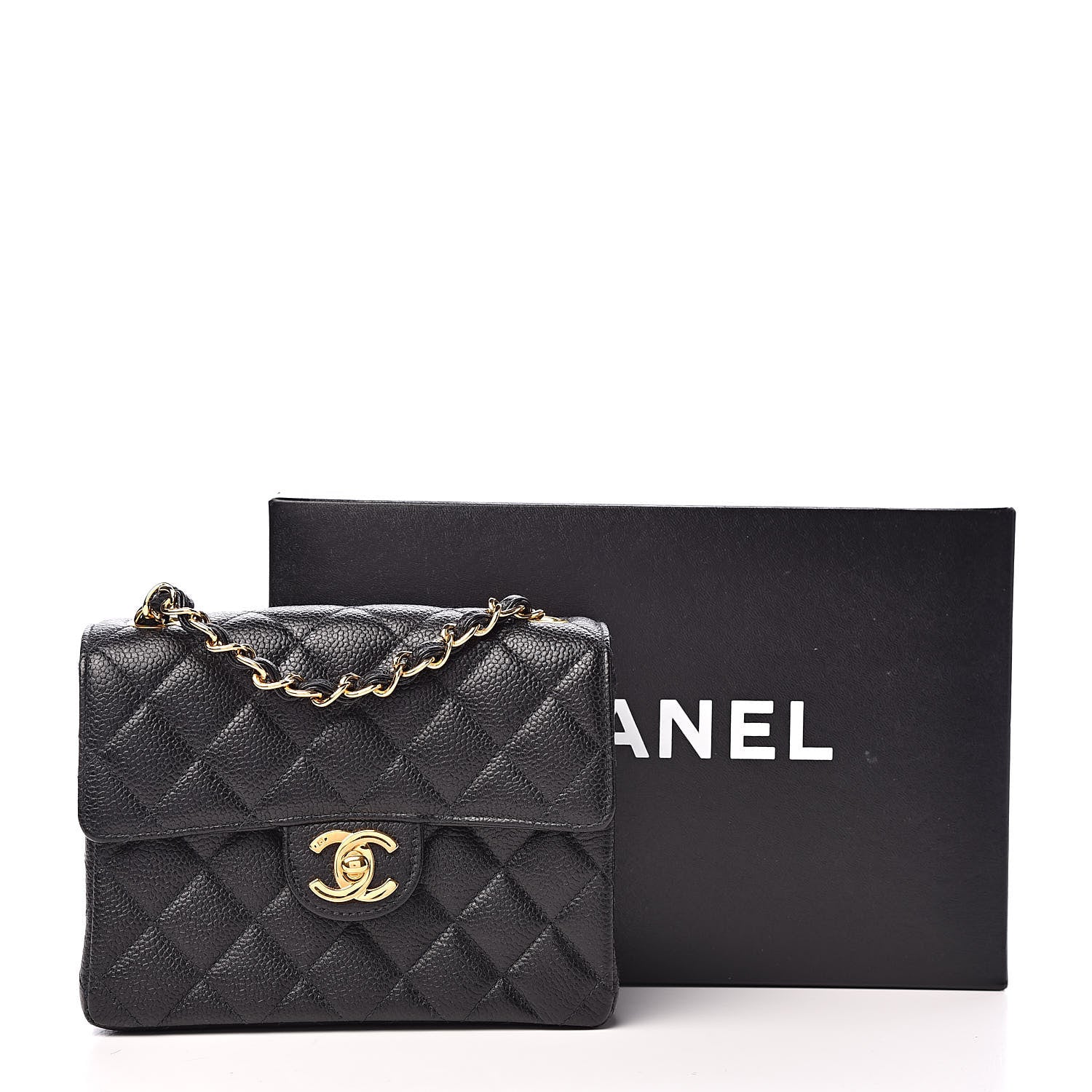 Chanel Caviar Quilted Mini Square Flap Black 13 of 13