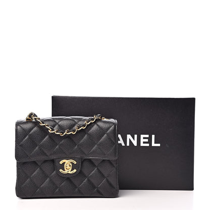 Chanel Caviar Quilted Mini Square Flap Black 13 of 13