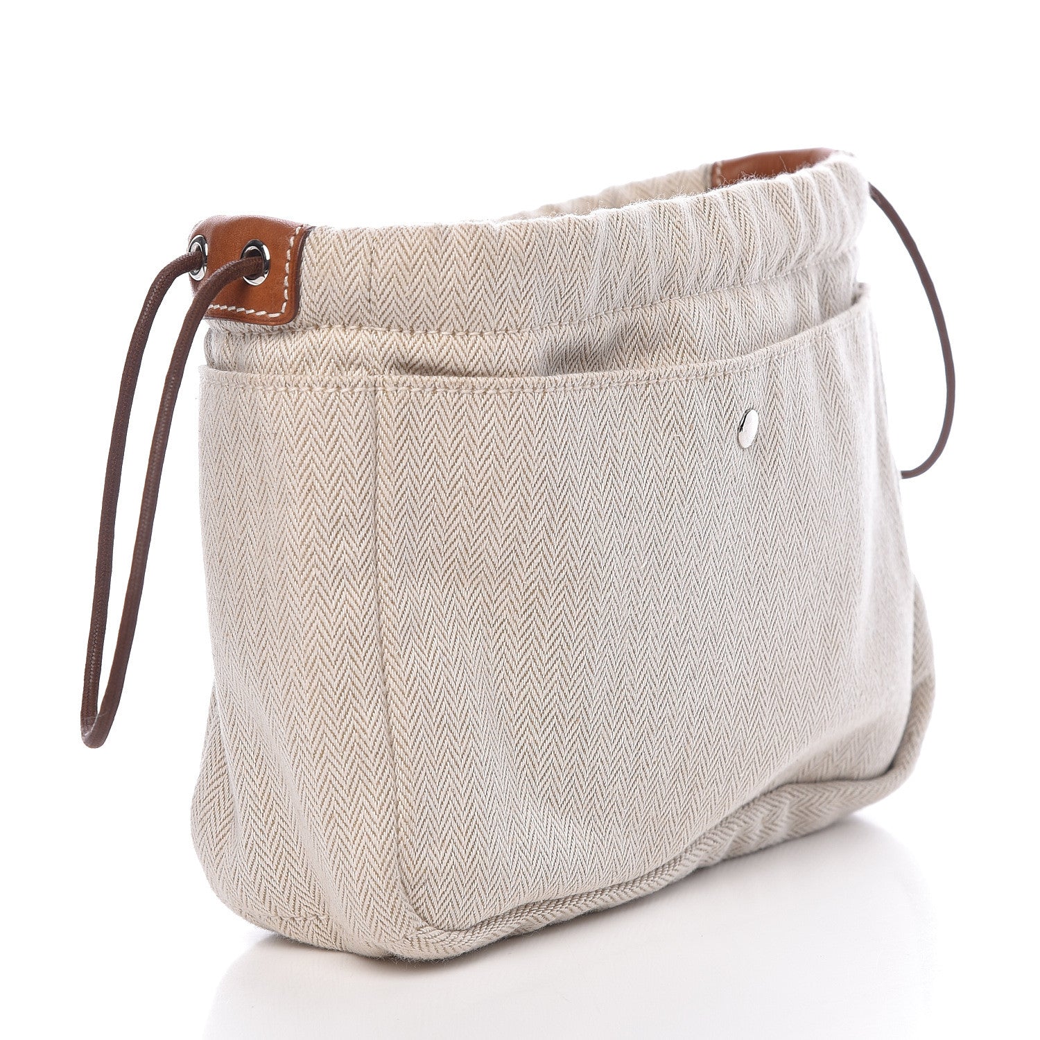 Hermes Canvas Barenia Fourbi 20 PM Pouch Naturel Fauve 3 of 8