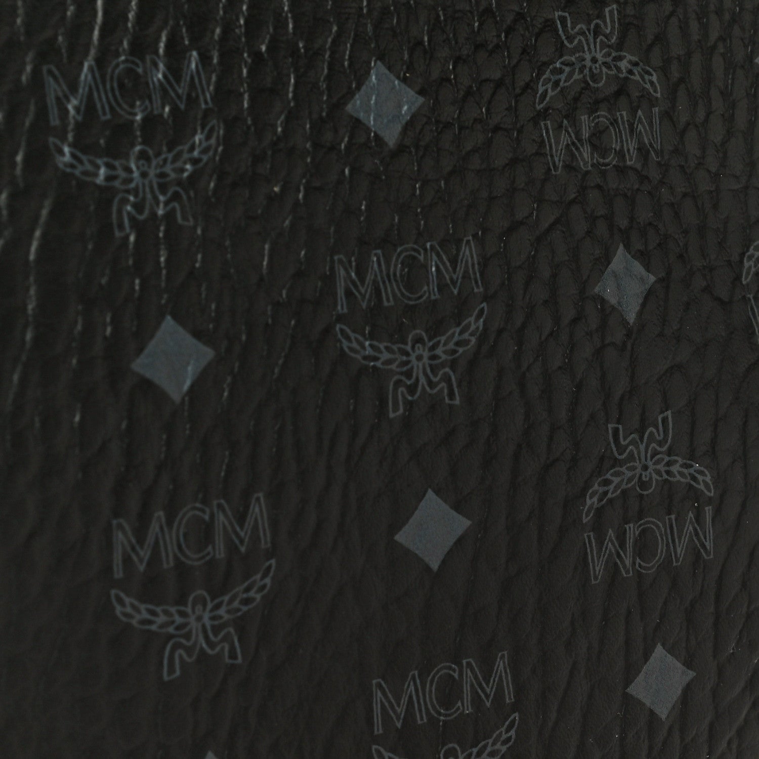 MCM Visetos Crossbody Pouch Black Red 14 of 15