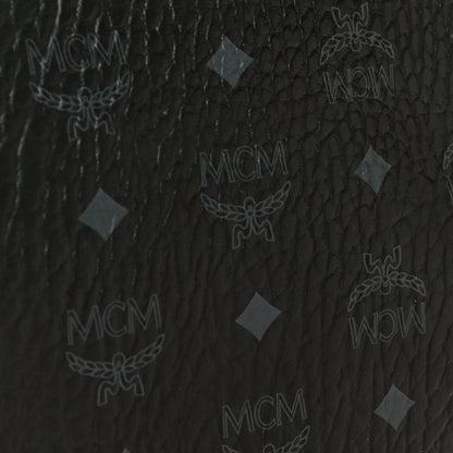 MCM Visetos Crossbody Pouch Black Red 14 of 15