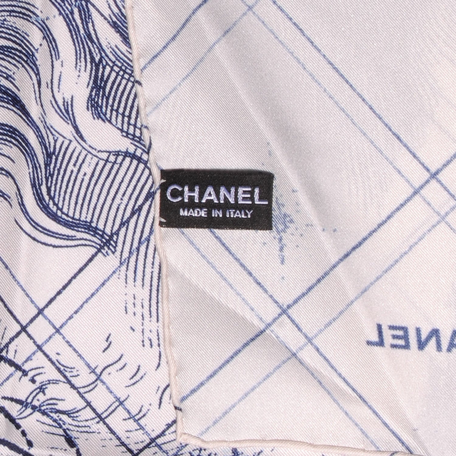 Chanel Silk Lion CC Scarf 4 of 5