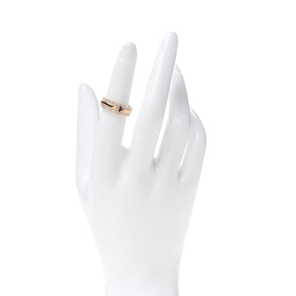 Tiffany 18K Rose Gold Diamond T Two Band Ring 50 5.5 2 of 5