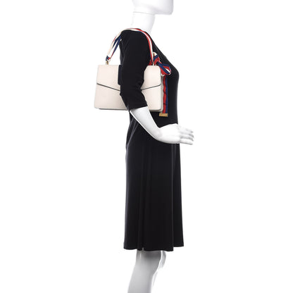 Gucci Calfskin Small Sylvie Shoulder Bag Off White 2 of 13