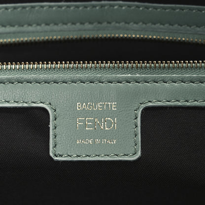 Fendi Nappa FF 1974 Embossed Baguette Menta 6 of 10