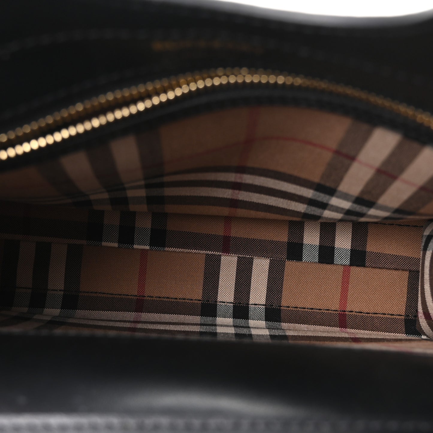 Smooth Calfskin Cashmere Check Mini Pocket Bag Brown
