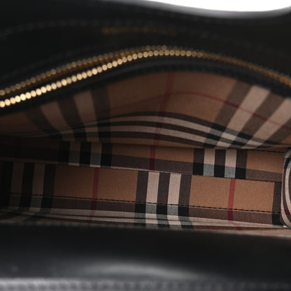 Burberry Smooth Calfskin Cashmere Check Mini Pocket Bag Brown 5 of 10