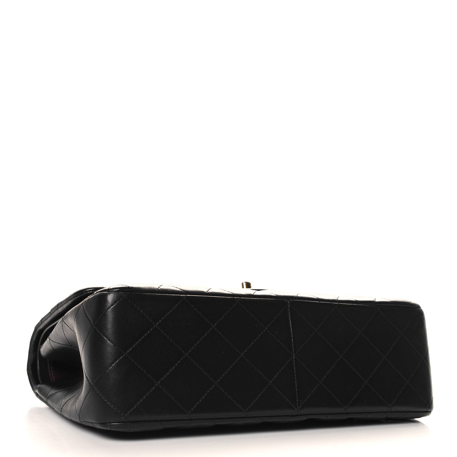 Chanel Lambskin Quilted Jumbo Double Flap Black 4 of 10