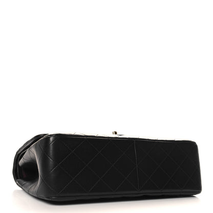 Chanel Lambskin Quilted Jumbo Double Flap Black 4 of 10