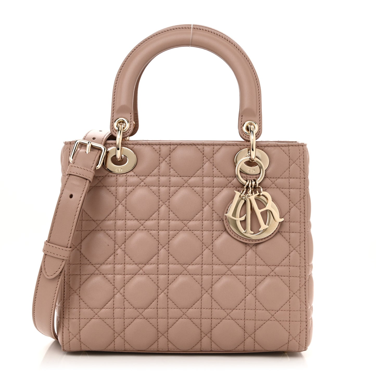 Lambskin Cannage Medium Lady Dior Fard