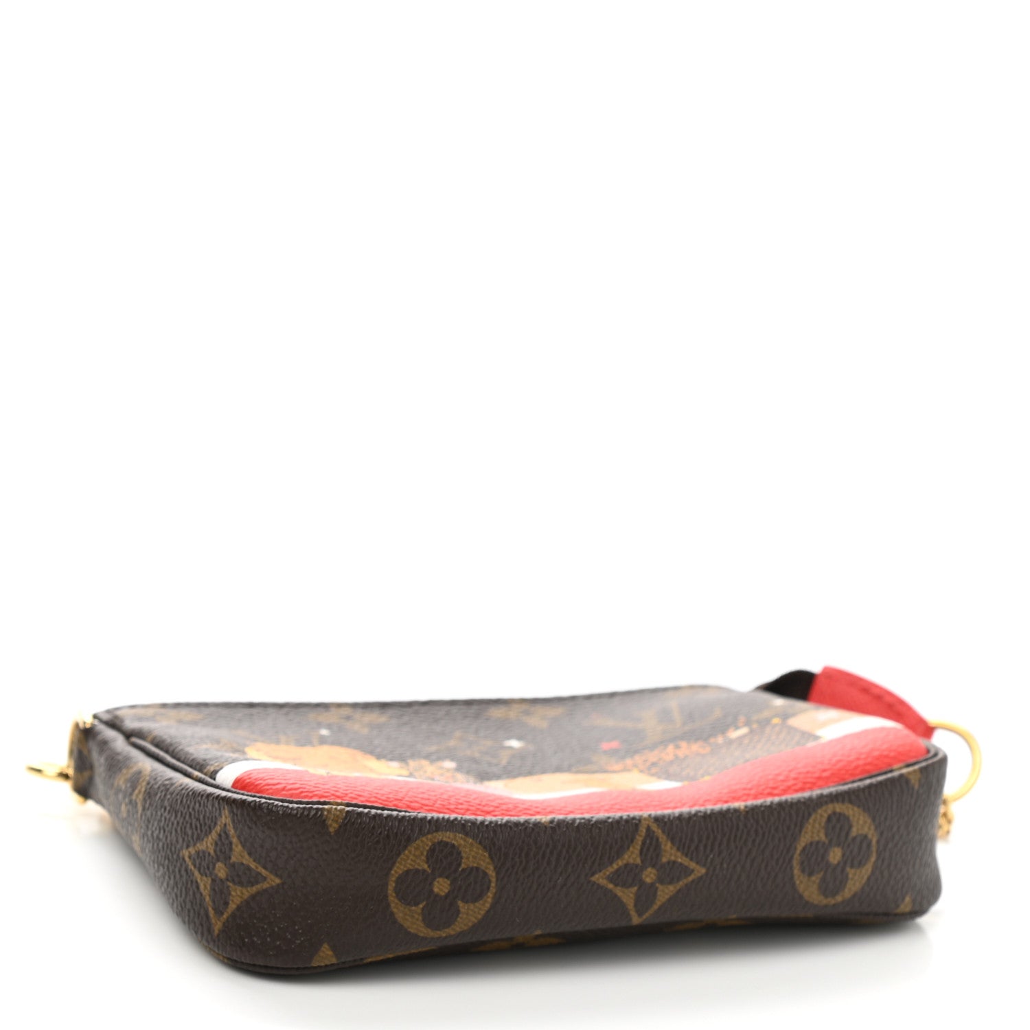 Louis Vuitton Monogram 2018 Christmas Animation Mini Cats Pochette Accessories 5 of 8