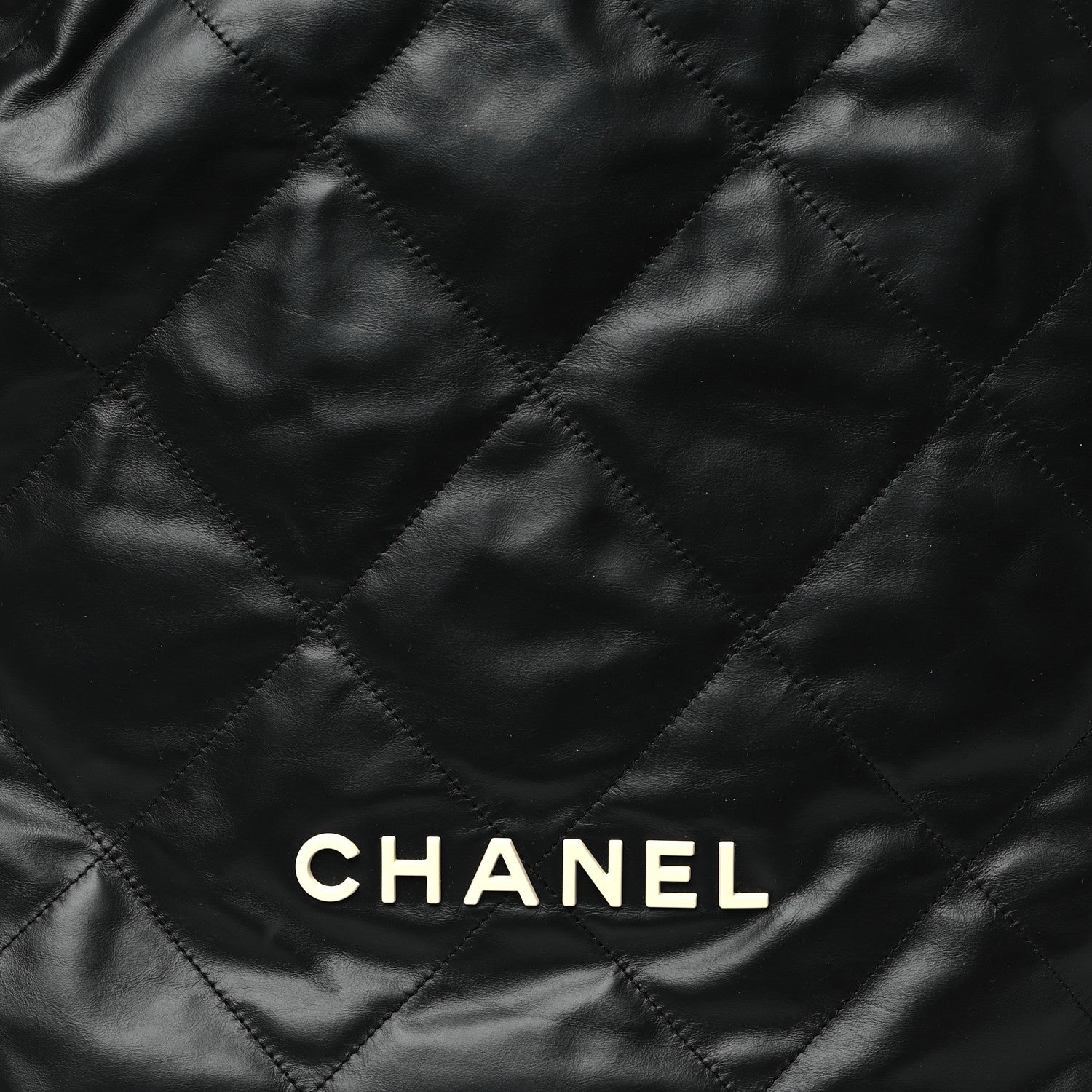 Chanel Shiny Calfskin Quilted Chanel 22 Backpack Black 8 of 10