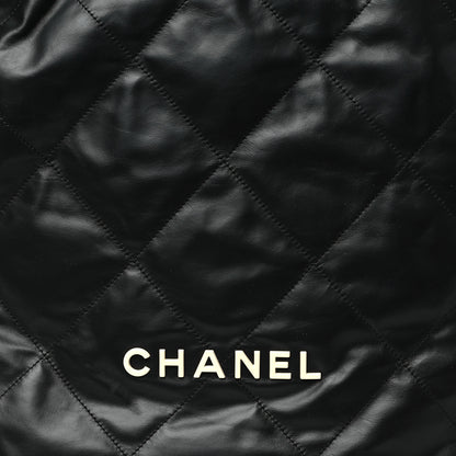 Chanel Shiny Calfskin Quilted Chanel 22 Backpack Black 8 of 10