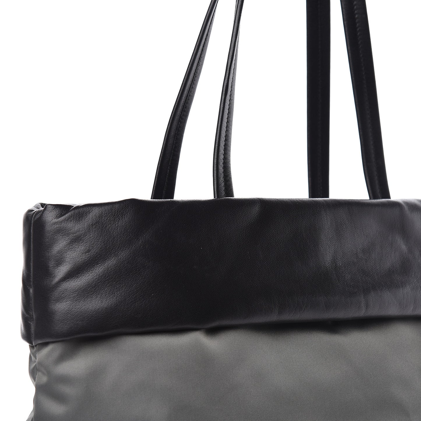 Tessuto Nylon Nappa Tote Grey Black