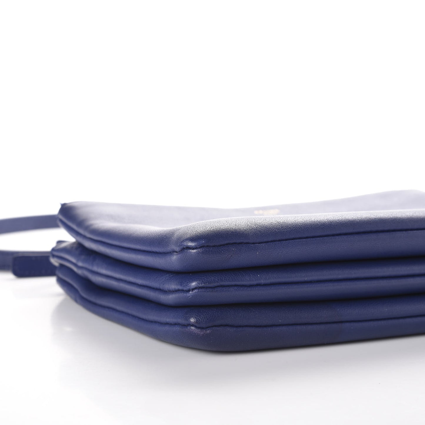 Lambskin Small Trio Crossbody Bag Indigo