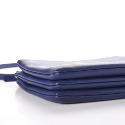Celine Lambskin Small Trio Crossbody Bag Indigo 7 of 9