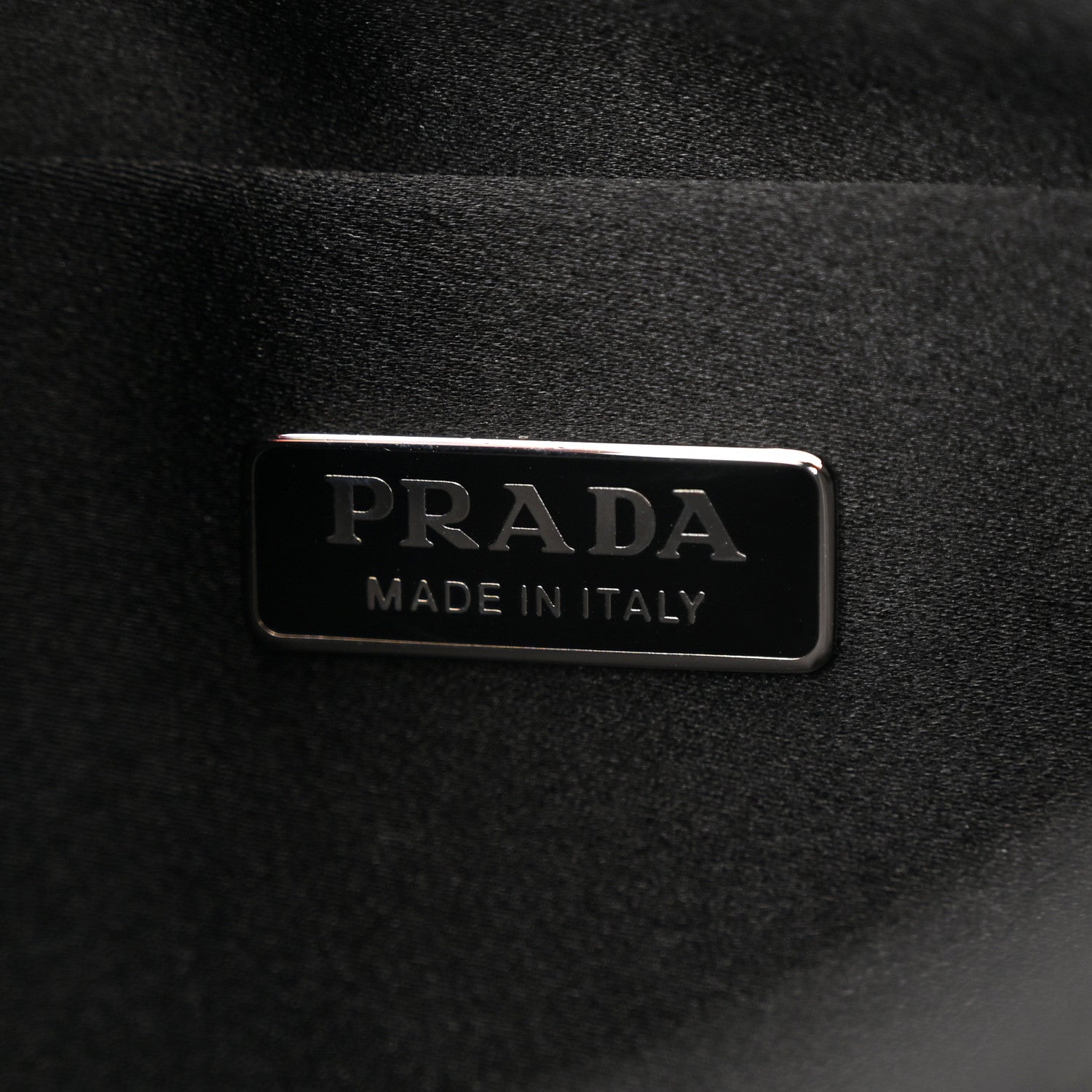 Prada Paillettes Sequin Logo Cleo Adjustable Strap Shoulder Bag Black White 6 of 10