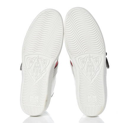 Gucci Calfskin Ayers Web Mens Dionysus High Top Sneakers 9 White 5 of 9