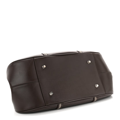 Christian Dior Calfskin Frame Satchel Brown 4 of 13