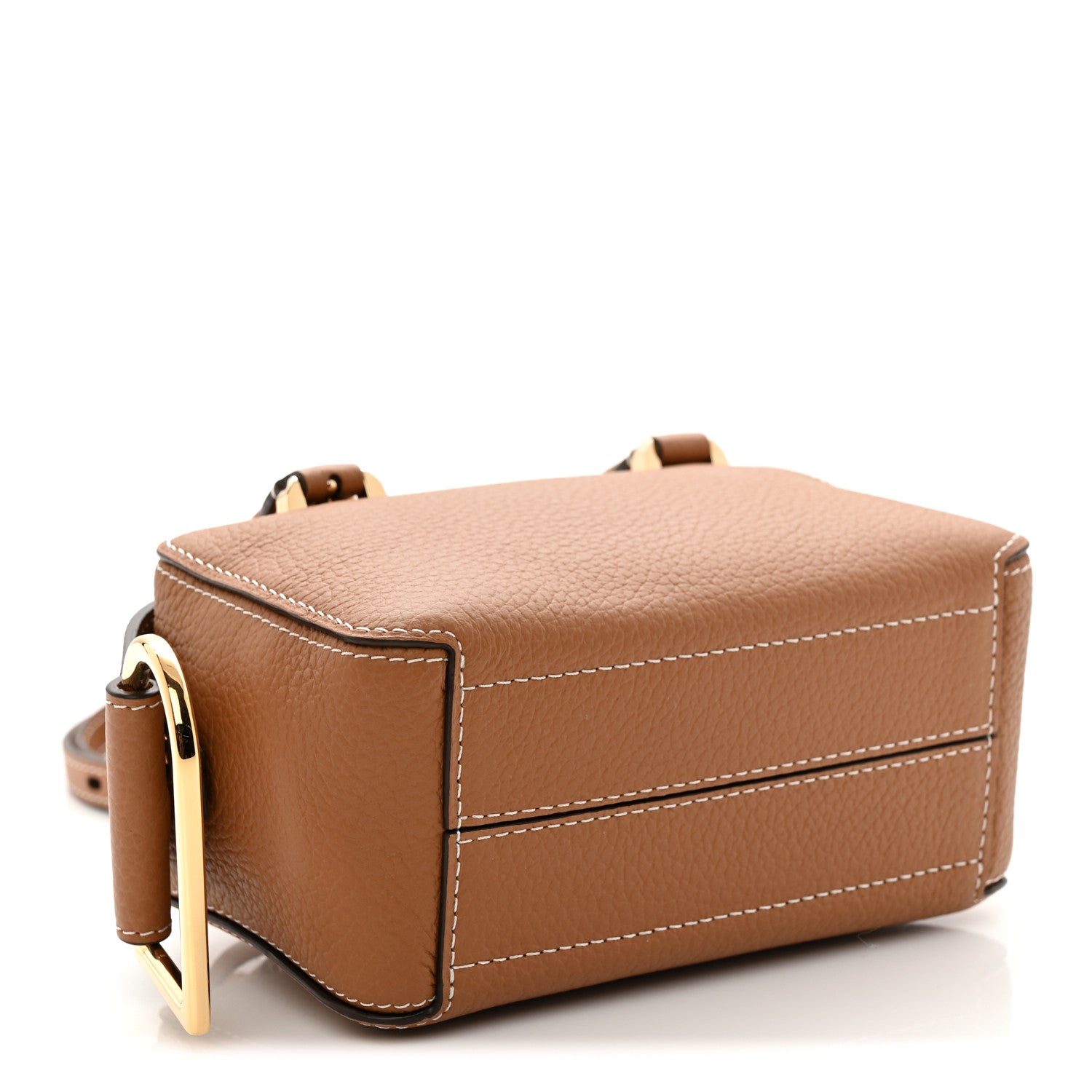 Delvaux Taurillon Soft Nano Cool Box Satchel Vegetal Ivory 4 of 9