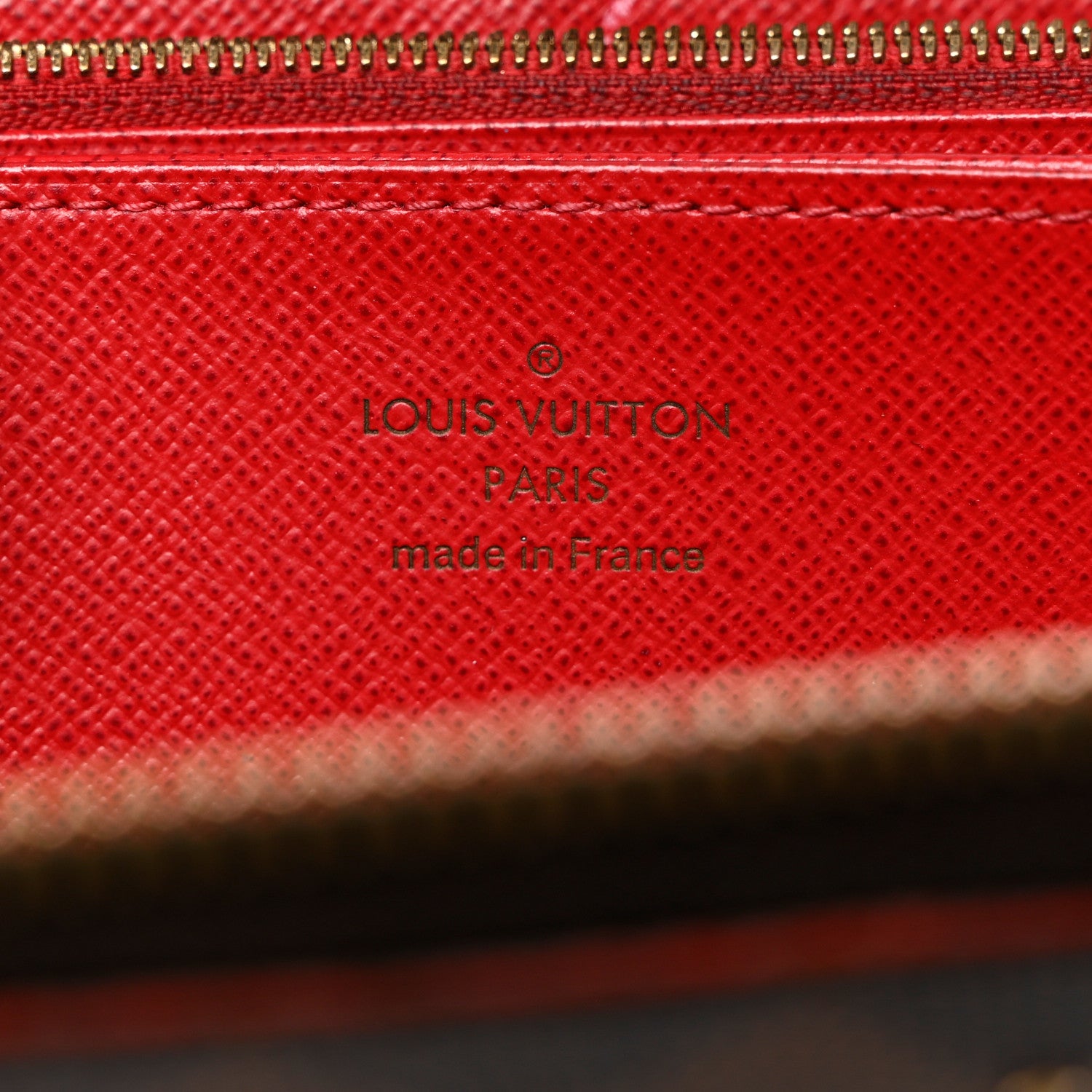 Louis Vuitton Damier Ebene Studded Zippy Wallet Cherry 6 of 11