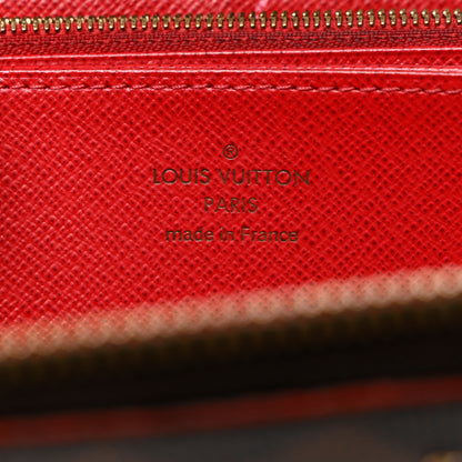 Louis Vuitton Damier Ebene Studded Zippy Wallet Cherry 6 of 11