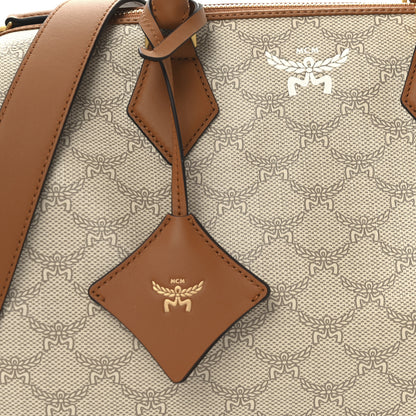 MCM Lauretos Nappa Medium Ella Boston Bag Oatmeal 7 of 9