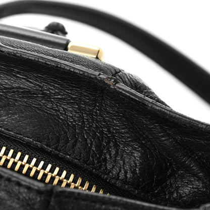 Chloe Tumbled Lambskin Small Ethel Satchel Black 13 of 14