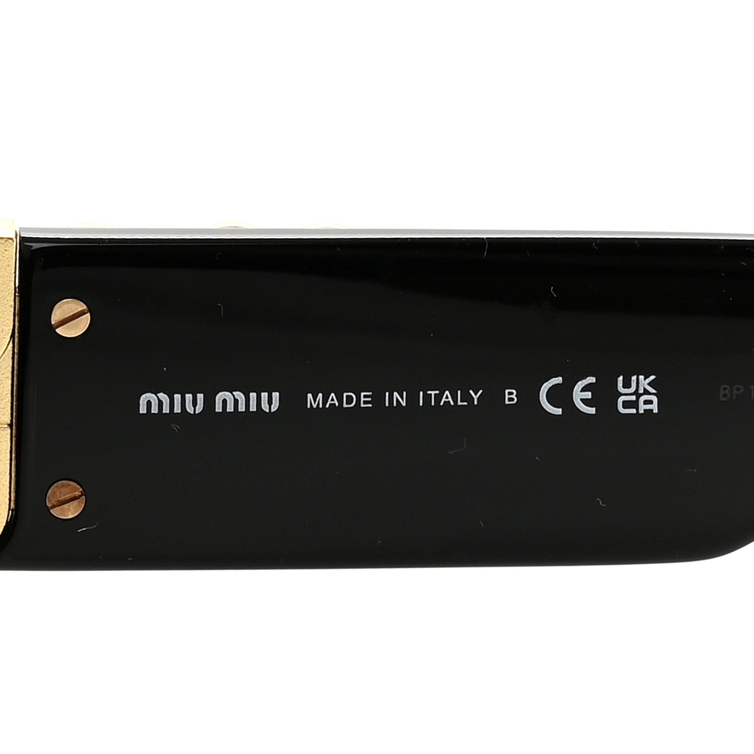 Miu Miu Acetate Oval Glimpse Sunglasses SMU11W Black 4 of 7