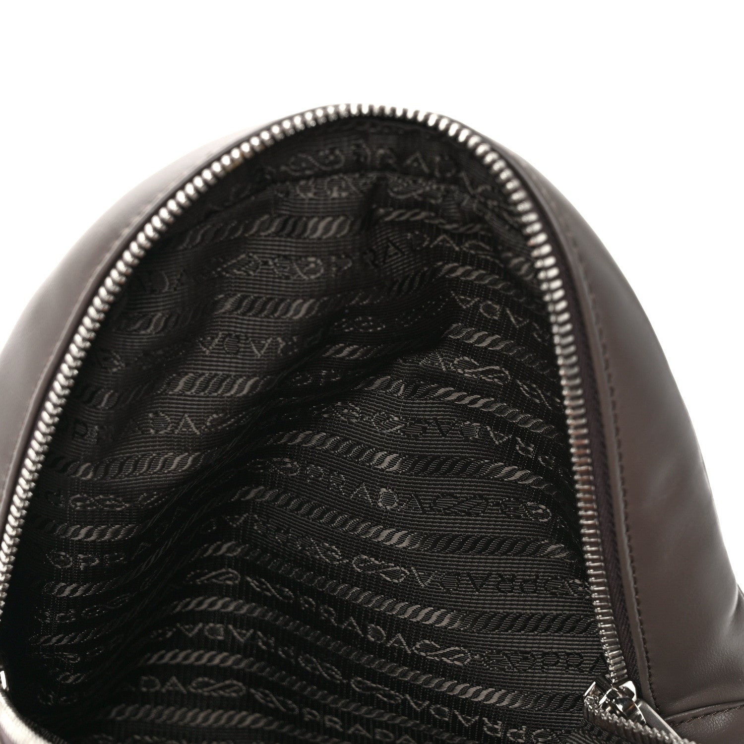 Prada Soft Calfskin Impunture Diagramme Day Backpack Bambu 12 of 12