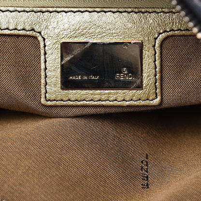 Fendi Zucca Laminated Vachetta Small Chef Hobo Tobacco Bronzo 5 of 13