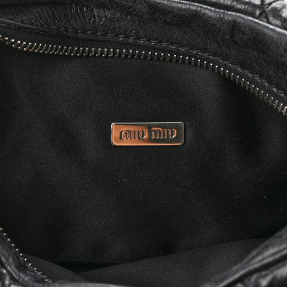 Miu Miu Matelasse Lux Wristlet Clutch Black 6 of 9