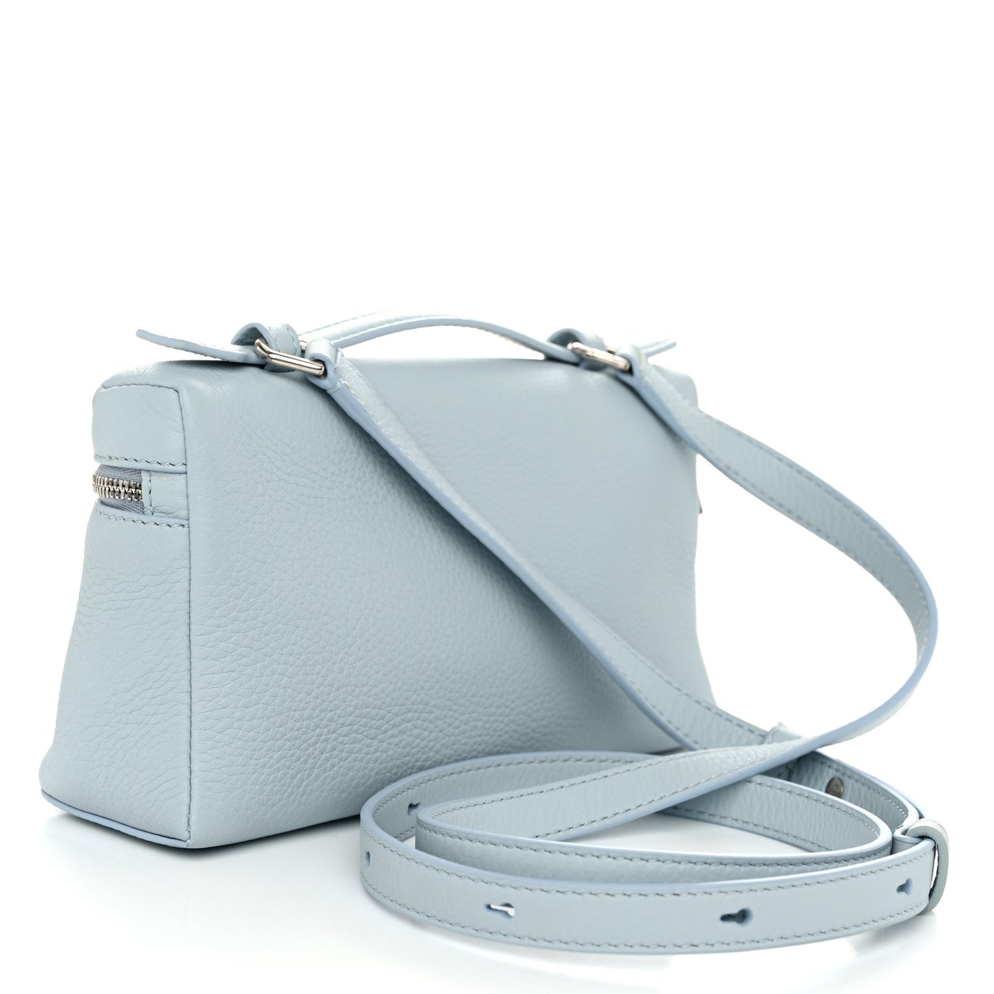 Grained Calfskin L19 Extra Pocket Pouch Minty Breeze