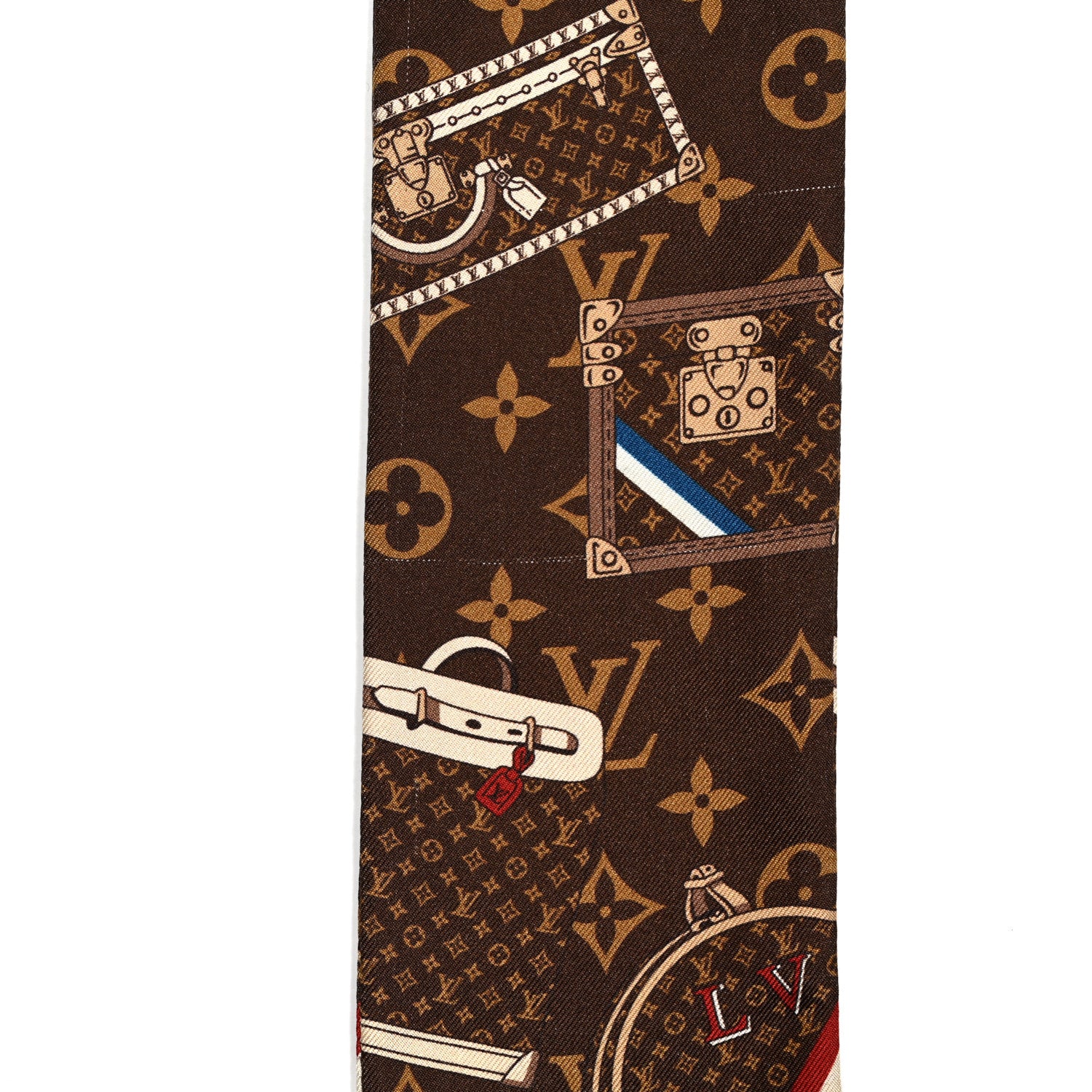 Louis Vuitton Silk Monogram Trunks Bandeau 4 of 7