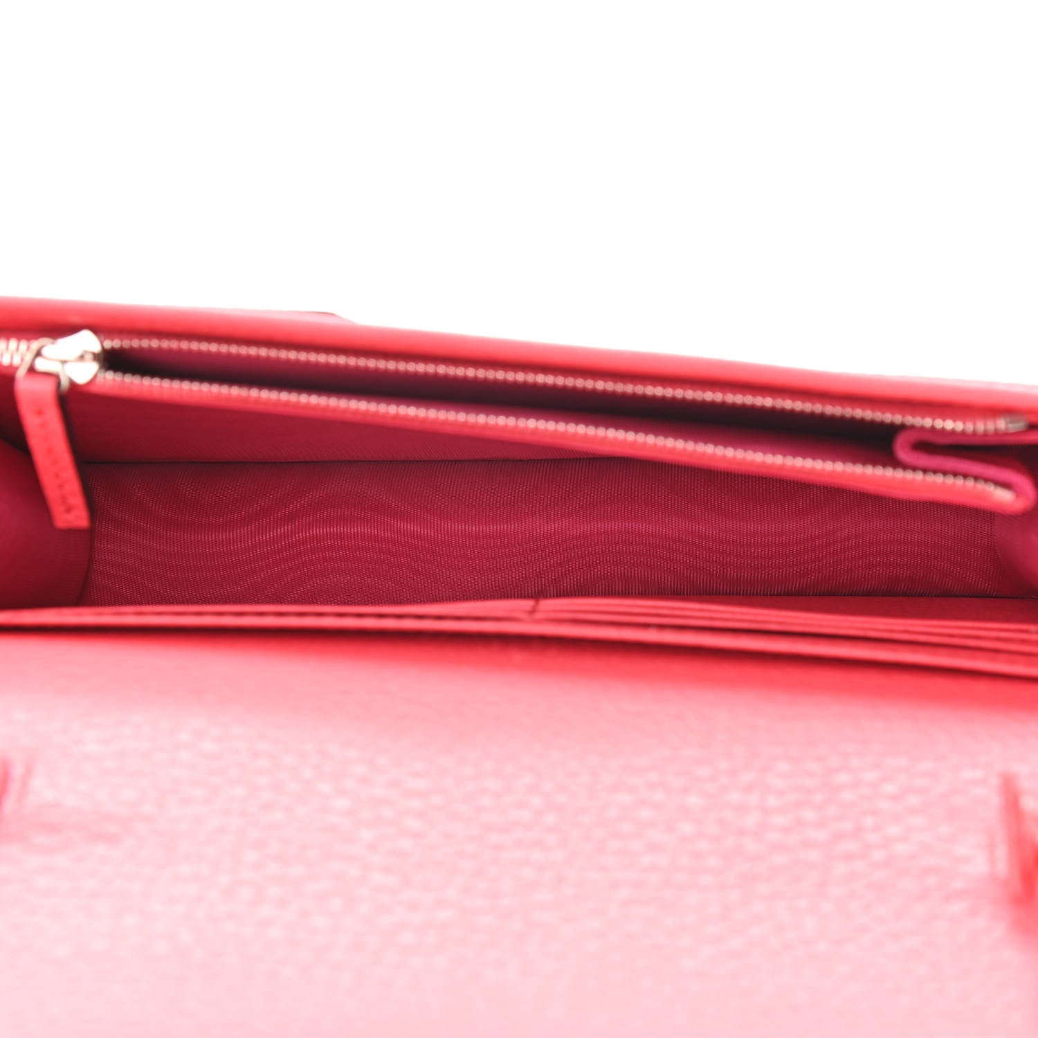 Gucci Dollar Calfskin Enamel Monochrome Mini GG Marmont Chain Wallet Runway Coral 7 of 10