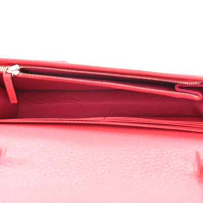 Gucci Dollar Calfskin Enamel Monochrome Mini GG Marmont Chain Wallet Runway Coral 7 of 10