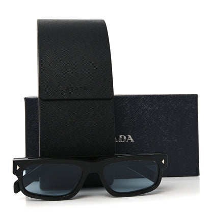 Prada Acetate Rectangular Sunglasses SPR B11 Black 7 of 7