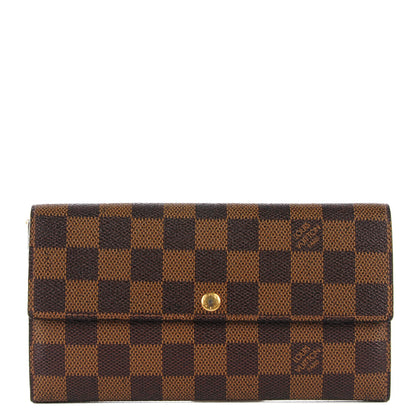 Louis Vuitton Damier Ebene Sarah Wallet 1 of 7