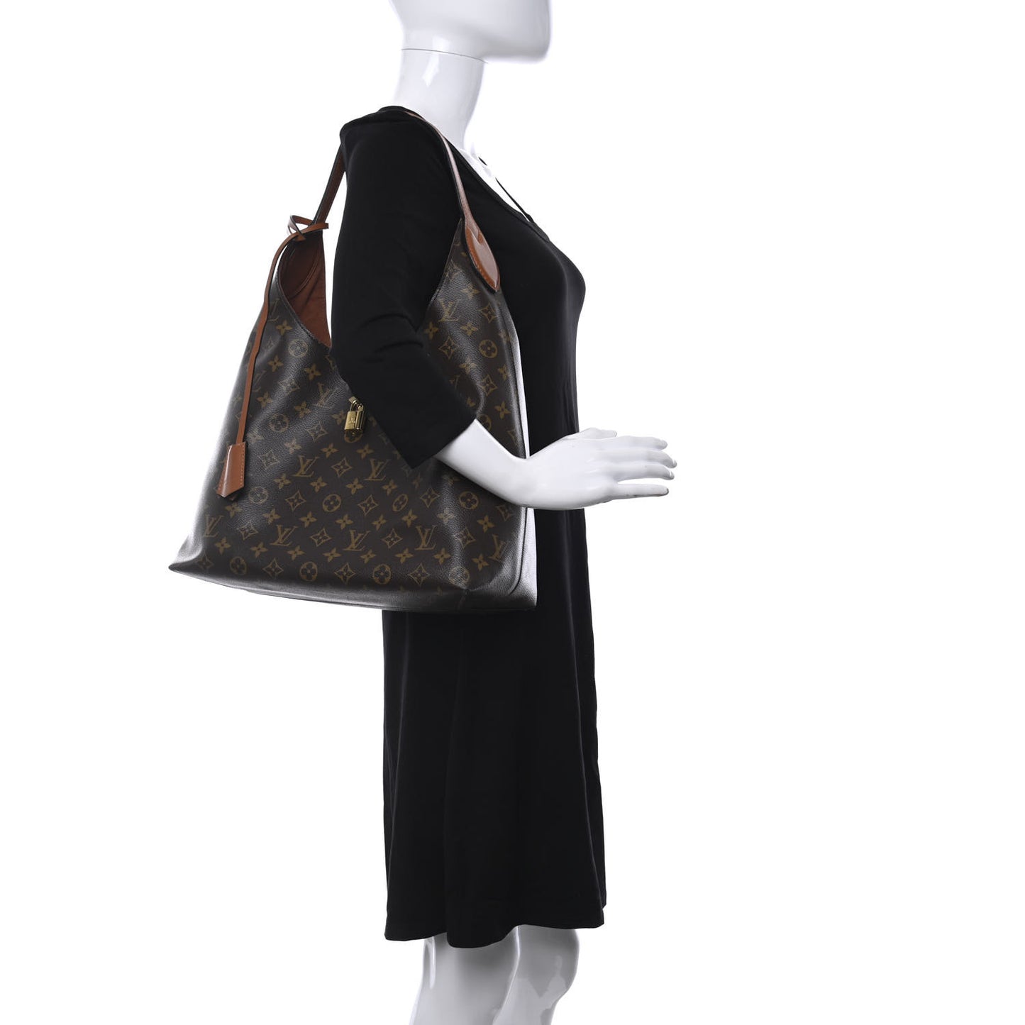 Monogram Flower Hobo Caramel