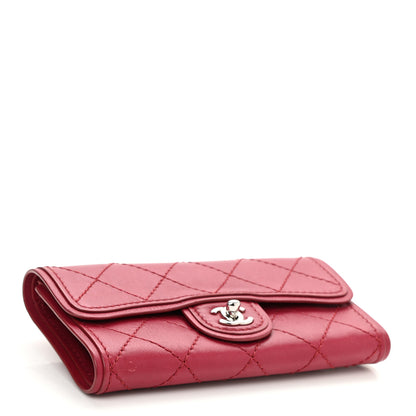 Chanel Calfskin Stitched Clutch Flap Red 4 of 10