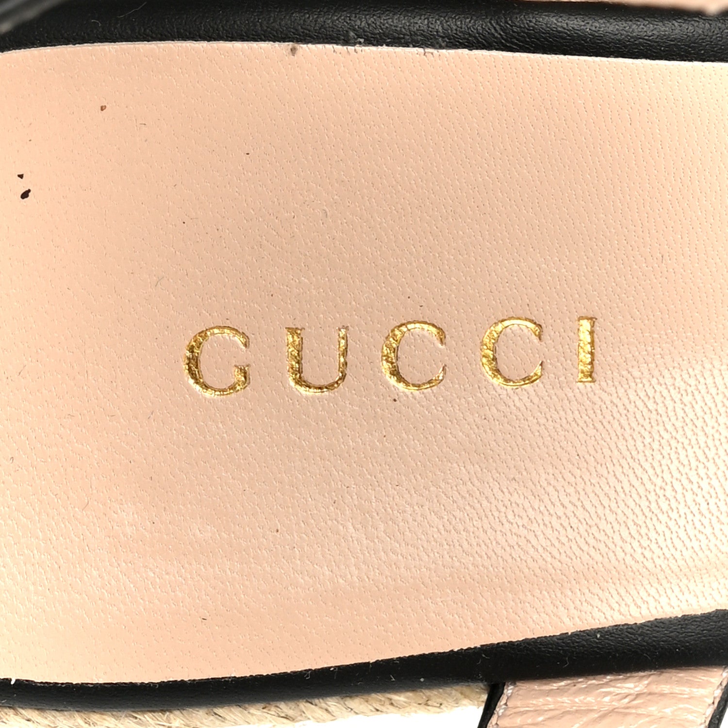 Gucci Galassia Aitana Espadrille 10/95mm Wedge Sandals 39 Black 7 of 12