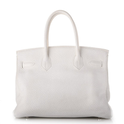 Hermes Taurillon Clemence Birkin 30 White 5 of 44