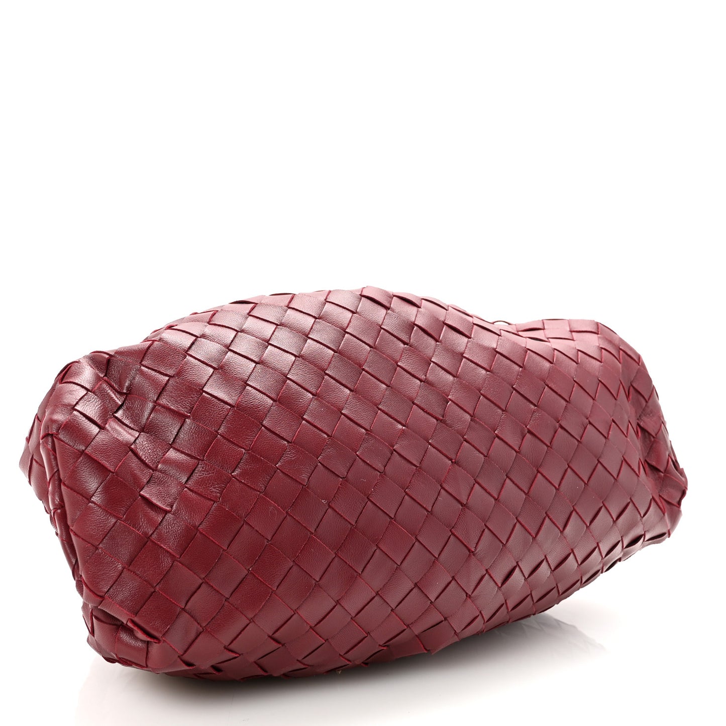 Nappa Maxi Intrecciato The Pouch Oversized Clutch Bordeaux