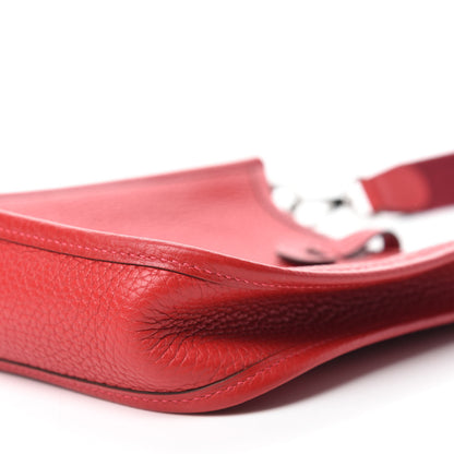 Hermes Taurillon Clemence Evelyne TPM Rouge Casaque 7 of 10