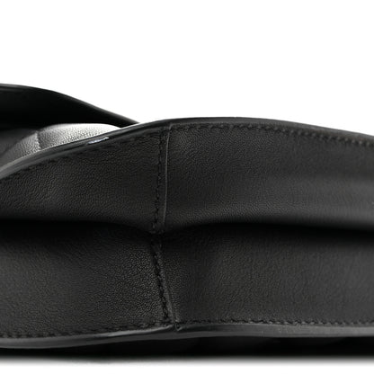 Chanel Metallic Goatskin Quilted Large Rock In Rome Flap Black 10 of 14
