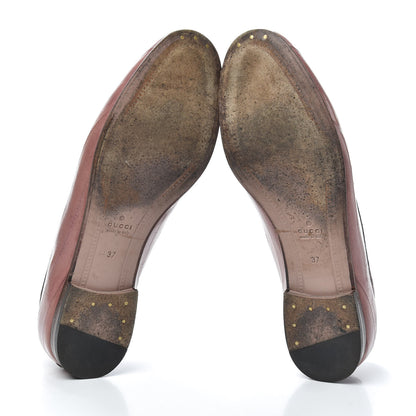 Gucci Eel Womens Jordaan Loafers 37 Mauve 7 of 7