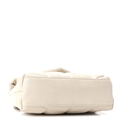 Saint Laurent Lambskin Quilted Toy Loulou Puffer Monogram Chain Satchel Crema Soft 3 of 9